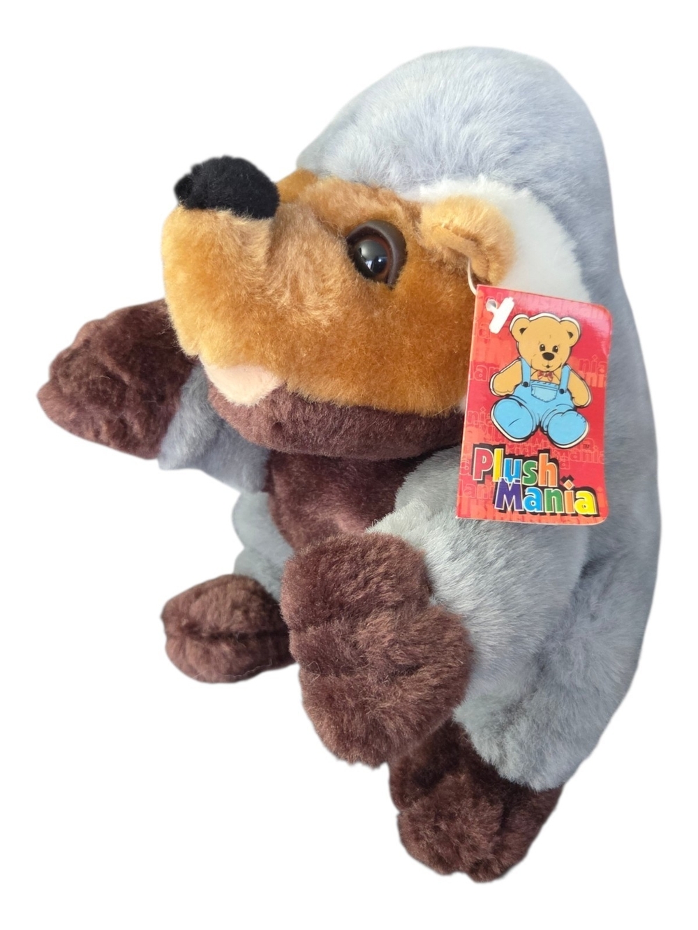 Vintage Plush Mania Badger Stuffed Animal 10"